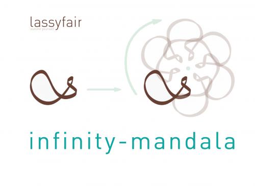 Halskette "Infinity-Mandala" - rosévergoldet
